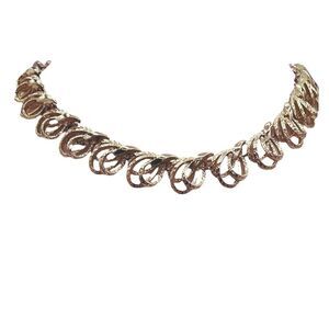 Vintage Coro gold colored link choker.